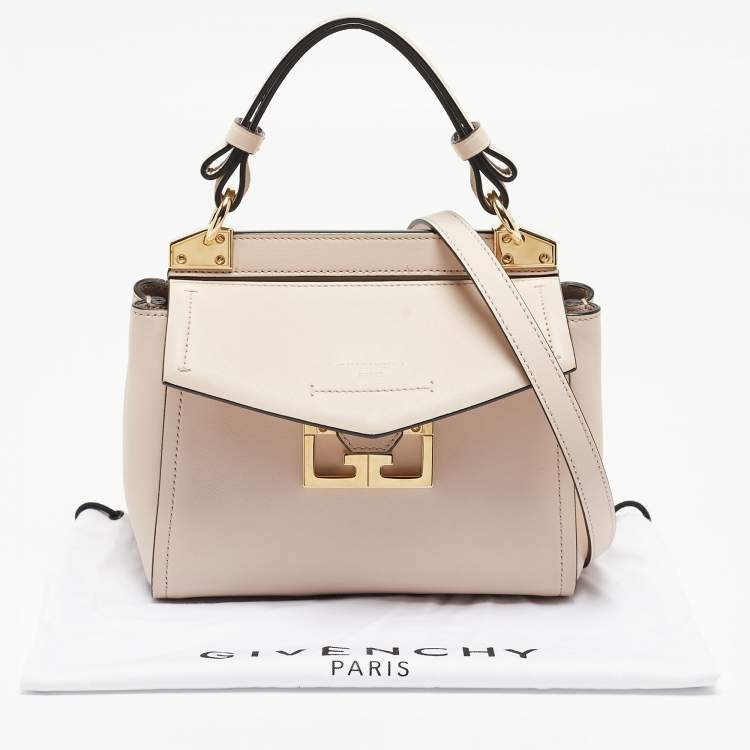 Pre Owned Givenchy Light Pink Leather Mystic Top Handle Bag