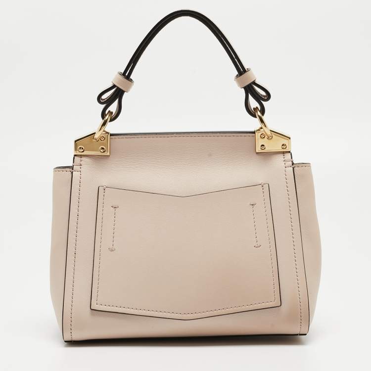 Pre Owned Givenchy Light Pink Leather Mystic Top Handle Bag
