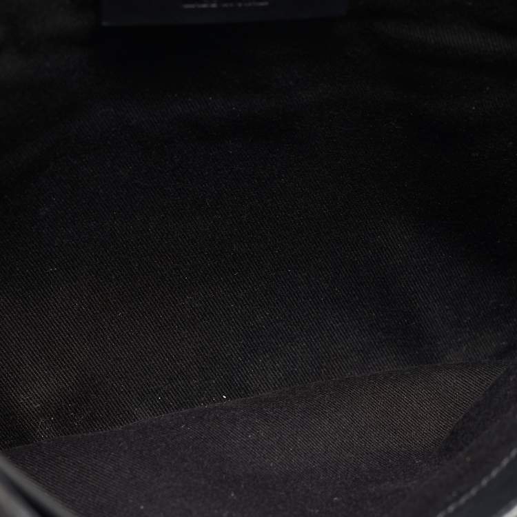 Pre Owned Givenchy Black Python Antigona Envelope Clutch 