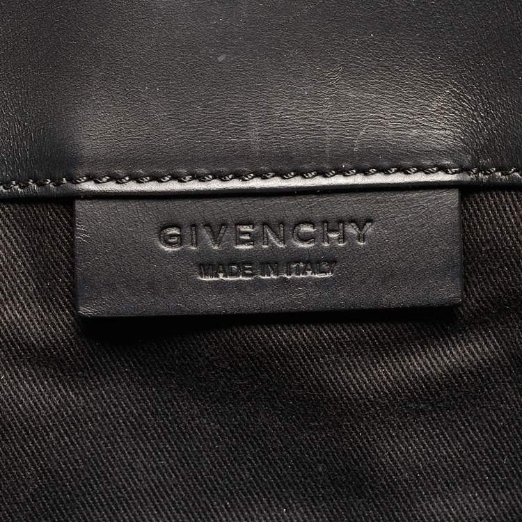 Pre Owned Givenchy Black Python Antigona Envelope Clutch 