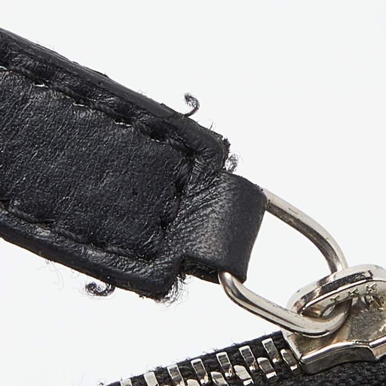 Pre Owned Givenchy Black Coated Canvas Shark Jaw Print Antigona Zip Clutch