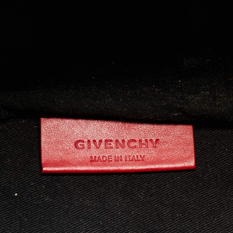 Pre Owned Givenchy Red Leather Large Bambi Antigona Shopper Tote
