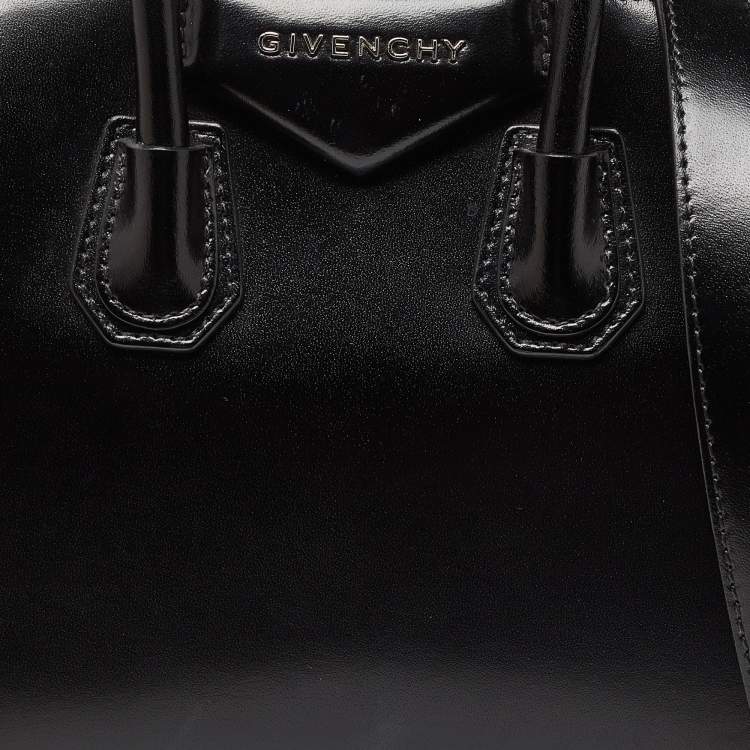 Pre Owned Givenchy Black Leather Mini Antigona Satchel