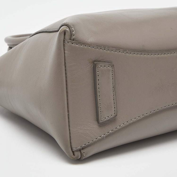 Pre Owned Givenchy Beige Leather Mini Antigona Sport Satchel