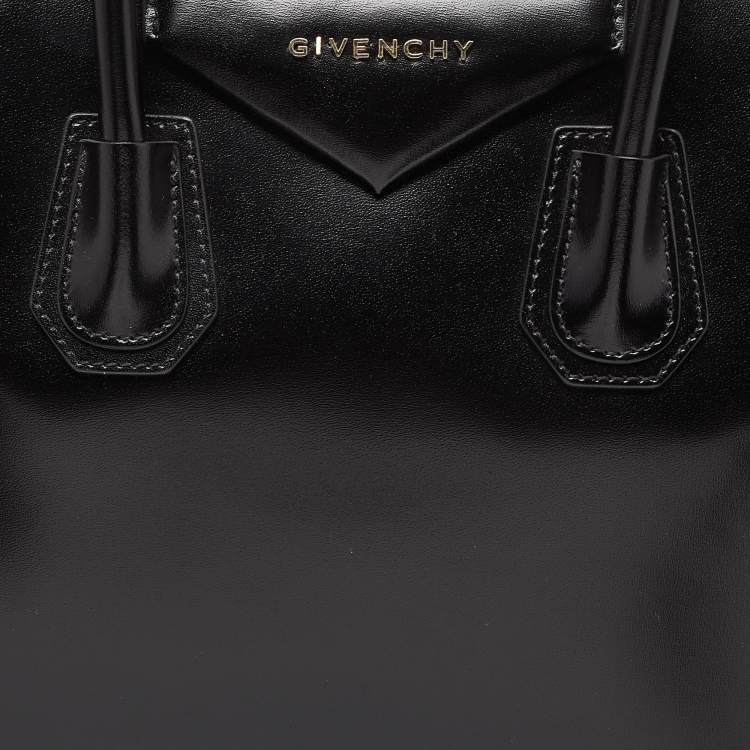 Pre Owned Givenchy Black Leather Small Antigona Satchel