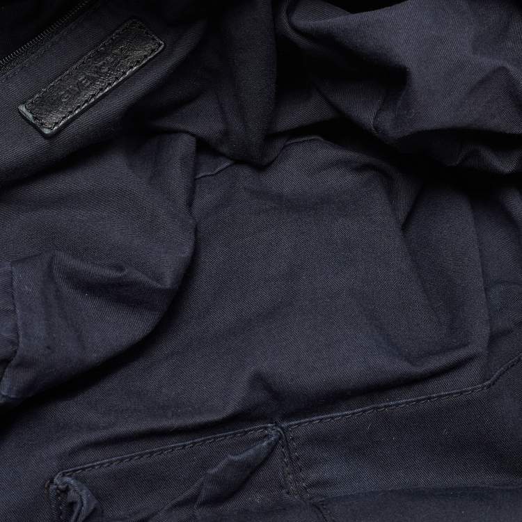 Pre Owned Givenchy Blue/Black Fabric and Leather Bag
