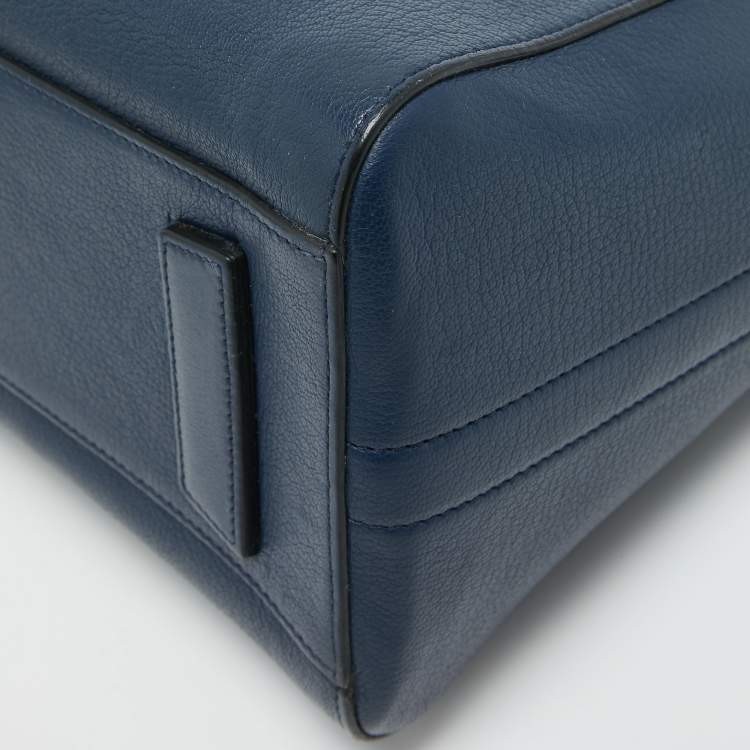 Pre Owned Givenchy Blue Leather Small Antigona Satchel