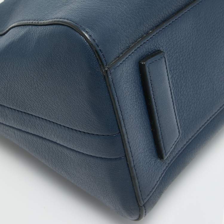 Pre Owned Givenchy Blue Leather Small Antigona Satchel