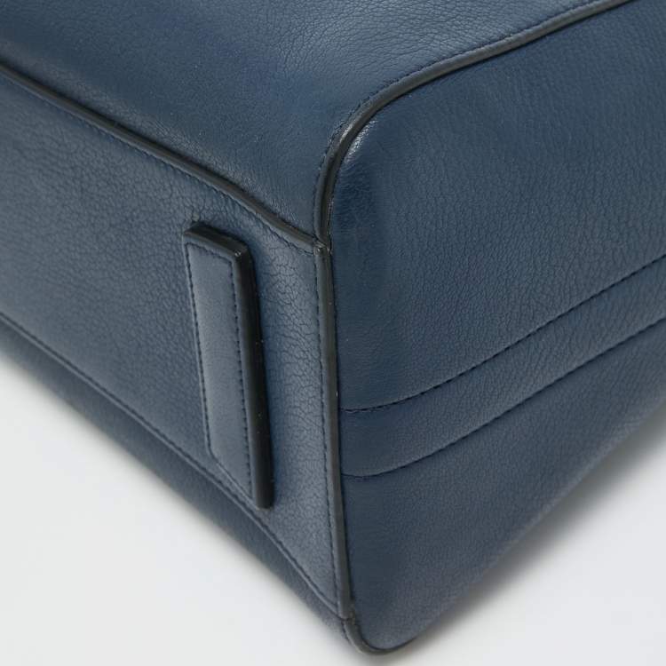 Pre Owned Givenchy Blue Leather Small Antigona Satchel