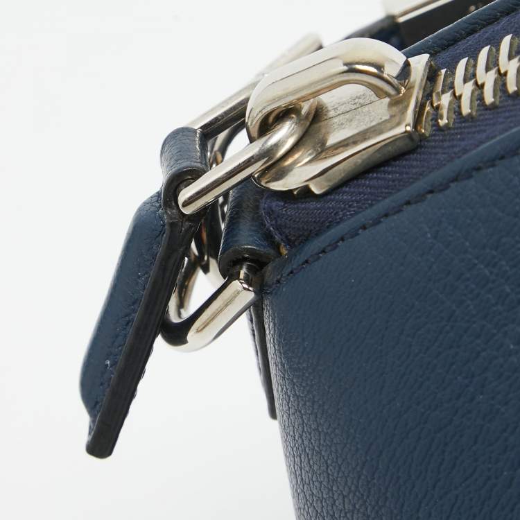 Pre Owned Givenchy Blue Leather Small Antigona Satchel