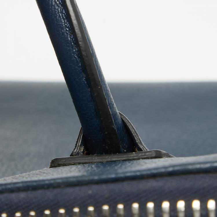 Pre Owned Givenchy Blue Leather Small Antigona Satchel