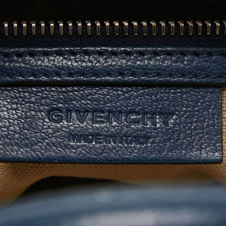 Pre Owned Givenchy Blue Leather Small Antigona Satchel