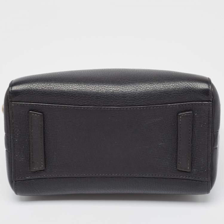Pre Owned Givenchy Black Leather Mini Antigona Satchel