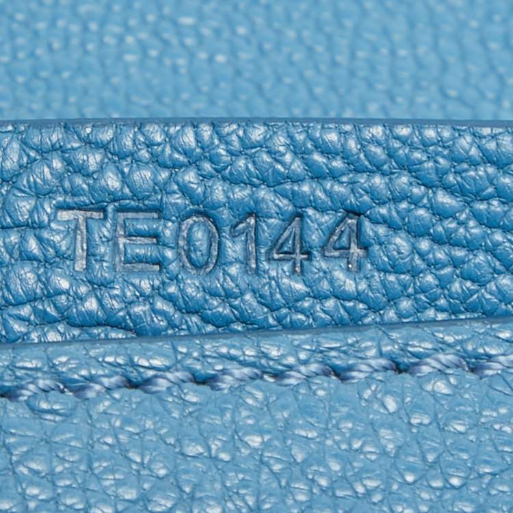 Pre Owned Givenchy Blue Leather Medium Antigona Envelope Clutch