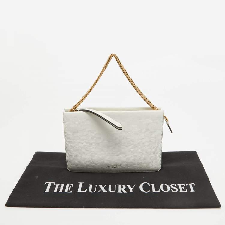 Pre Owned Givenchy White Leather Cross3 Crossbody Bag