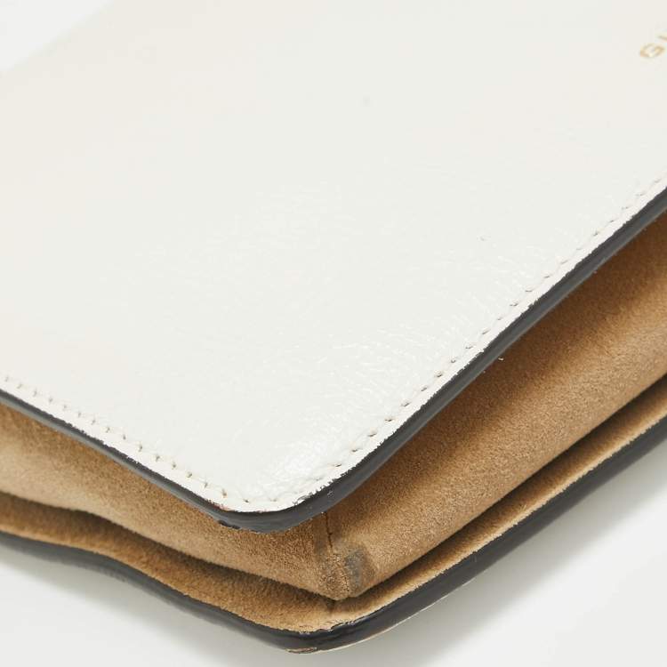 Pre Owned Givenchy White Leather Cross3 Crossbody Bag