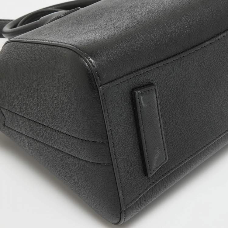 Pre Owned Givenchy Black Leather Small Antigona Satchel