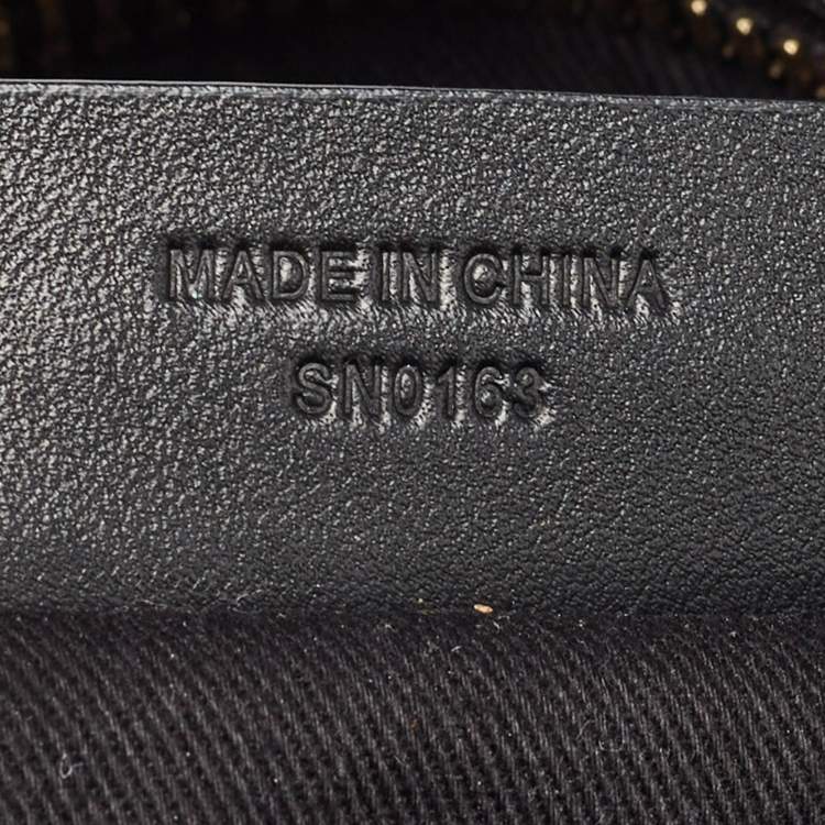 Pre Owned Givenchy Black Monogram Canvas and Leather Bucket Bag