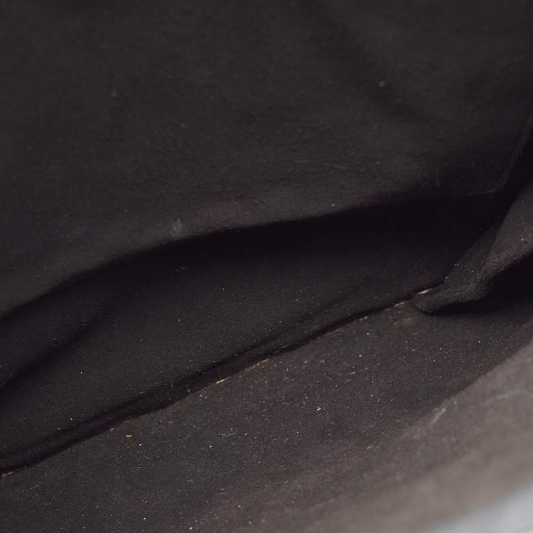 Pre Owned Givenchy Black Leather Bambi Print Vertical Tote