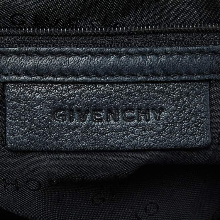 Pre Owned Givenchy Black Monogram Canvas and Leather Bucket Hobo