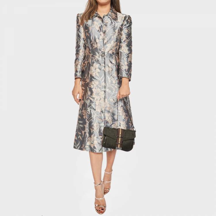 مملوكة مسبقًا Givenchy Green/Brown Monogram Fabric Buckle Flap Baguette Bag