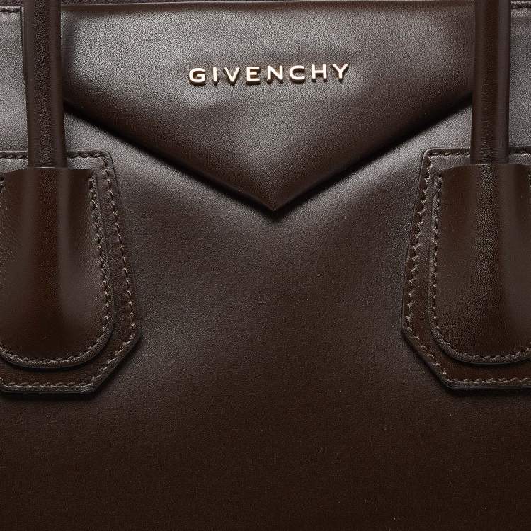 Pre Owned Givenchy Brown Leather Medium Antigona Satchel
