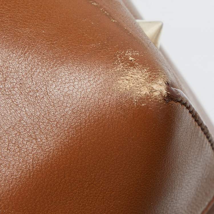Pre Owned Givenchy Brown Leather Lucrezia Duffle Bag