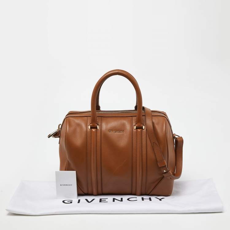 Pre Owned Givenchy Brown Leather Lucrezia Duffle Bag