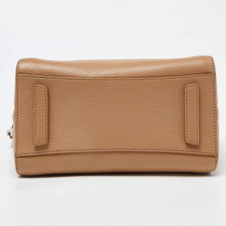 Pre Owned Givenchy Beige Leather Mini Antigona Satchel