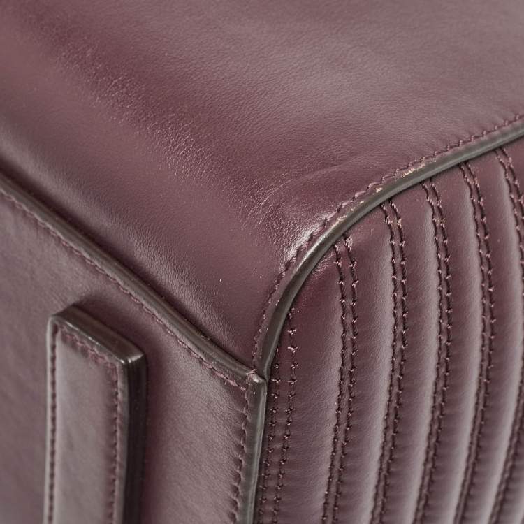 Pre Owned Givenchy Burgundy Leather Small Antigona Satchel