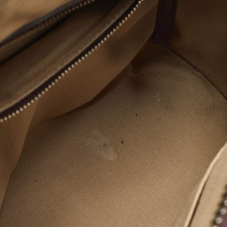 Pre Owned Givenchy Burgundy Leather Small Antigona Satchel