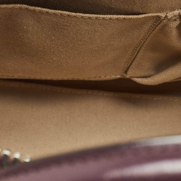 Pre Owned Givenchy Burgundy Leather Small Antigona Satchel