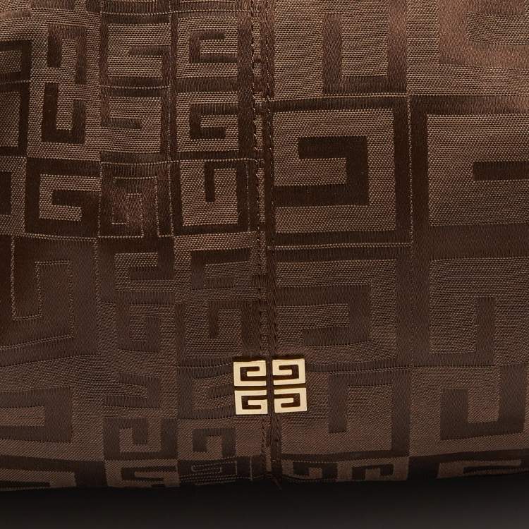 Pre Owned Givenchy Brown Monogram Canvas and Leather Hobo