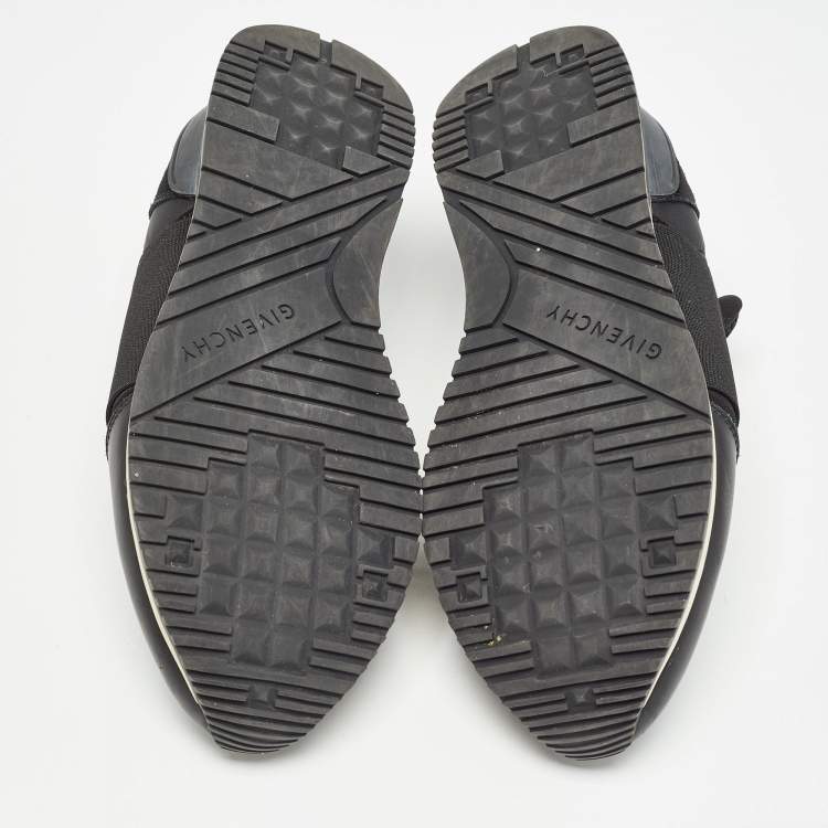 Pre Owned Givenchy Black Suede and Leather Slip On Sneakers Size 40