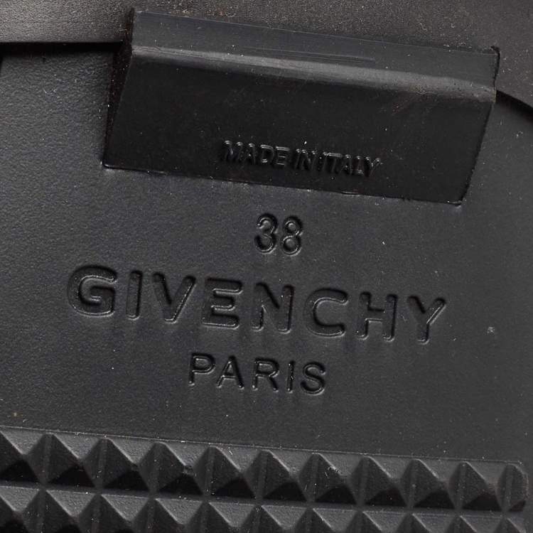 Pre Owned Givenchy Black Rubber Pluie Chain Rain Boots Size 38
