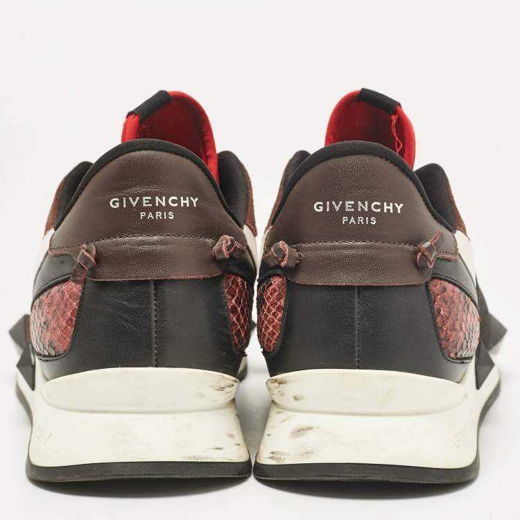 Pre Owned Givenchy Multicolor Suede and Stretch Fabric Slip On Sneakers Size 38