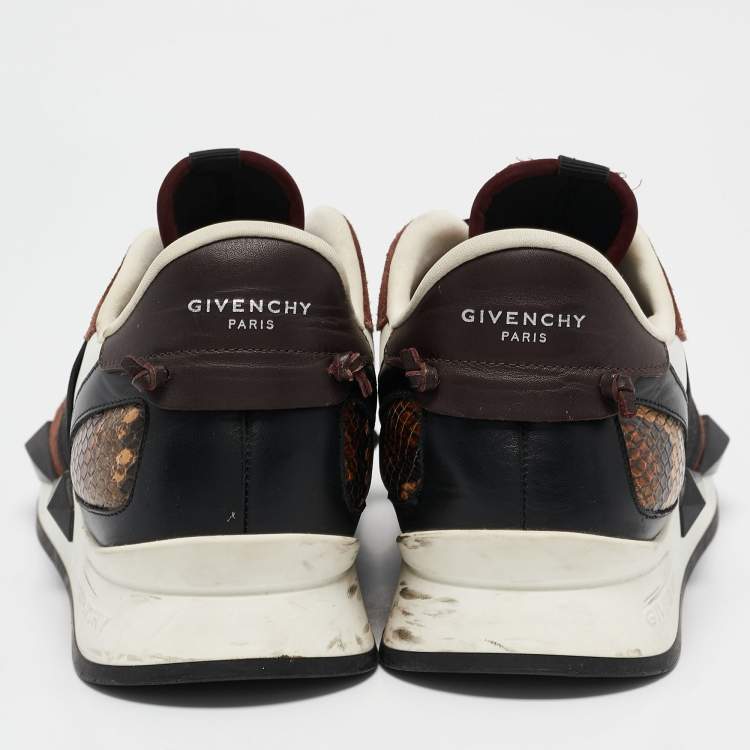 Pre Owned Givenchy Multicolor Neoprene and Leather Elastic Strap Active Sneakers Size 39