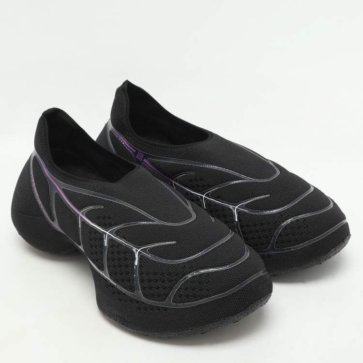 Pre Owned Givenchy Black Knit Fabric TK-360 Sneakers Size 37