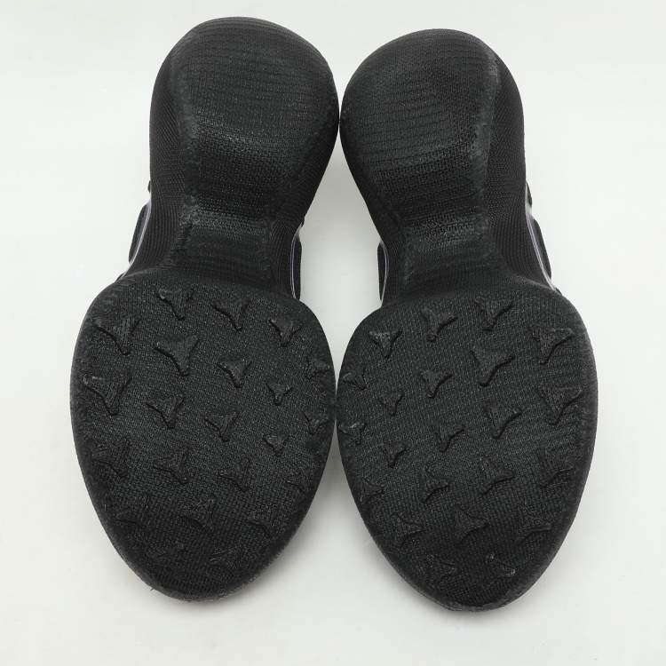 Pre Owned Givenchy Black Knit Fabric TK-360 Sneakers Size 37