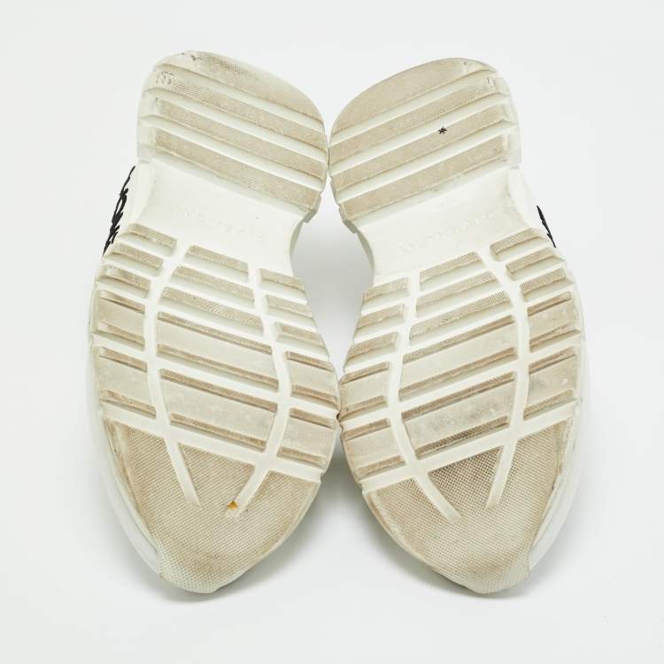 Pre Owned Givenchy White Leather and Suede Spectre Lace Up Sneakers Size 39