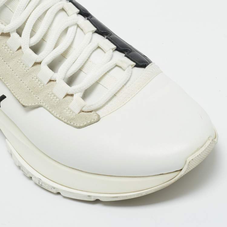 Pre Owned Givenchy White Leather and Suede Spectre Lace Up Sneakers Size 39