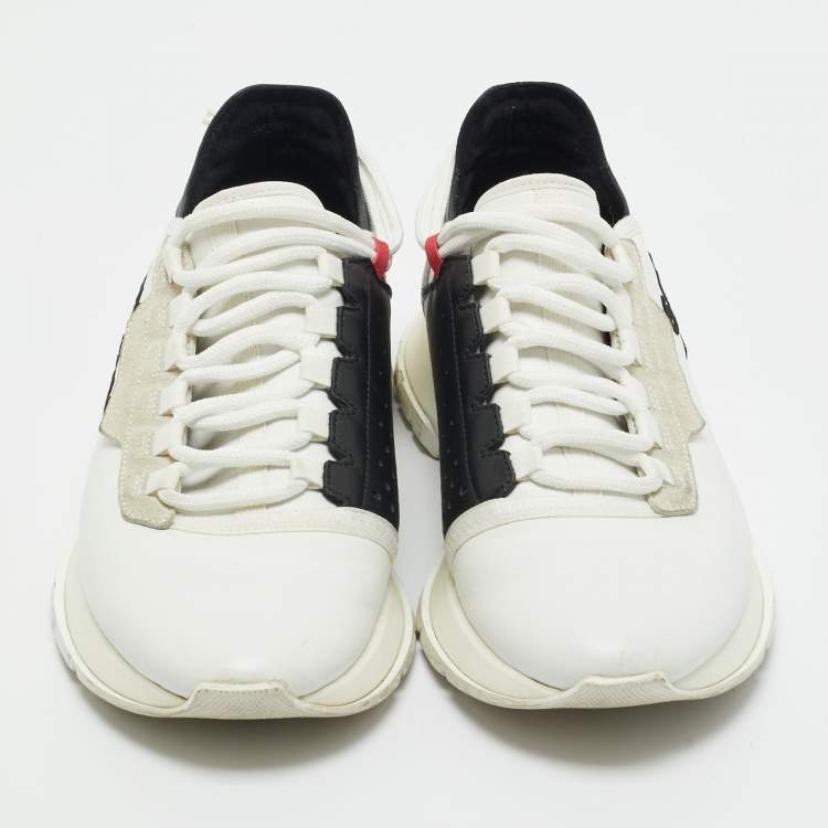 Pre Owned Givenchy White Leather and Suede Spectre Lace Up Sneakers Size 39