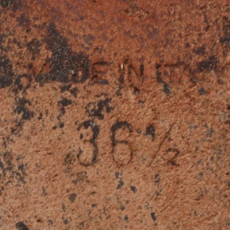 Pre Owned Givenchy Silver Leather Shark Lock Ankle Strap Sandals Size 36.5