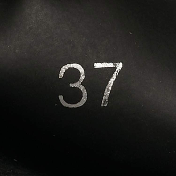 Pre Owned Givenchy Black Mink Fur Slide Sandals Size 37