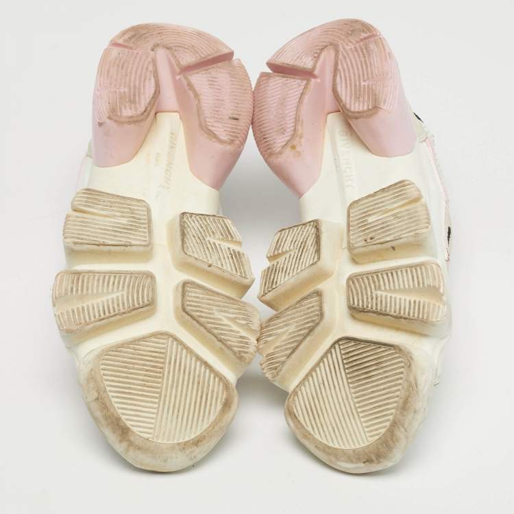 مملوكة مسبقًا Givenchy Jaw Size 38 Tricolor Leather and Suede Low Top Sneakers