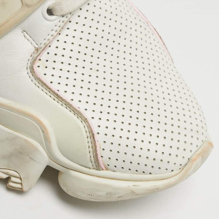 مملوكة مسبقًا Givenchy Jaw Size 38 Tricolor Leather and Suede Low Top Sneakers