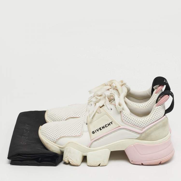 مملوكة مسبقًا Givenchy Jaw Size 38 Tricolor Leather and Suede Low Top Sneakers
