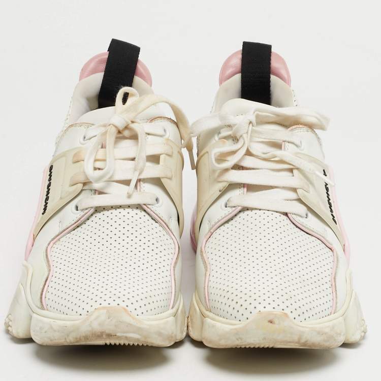 مملوكة مسبقًا Givenchy Jaw Size 38 Tricolor Leather and Suede Low Top Sneakers