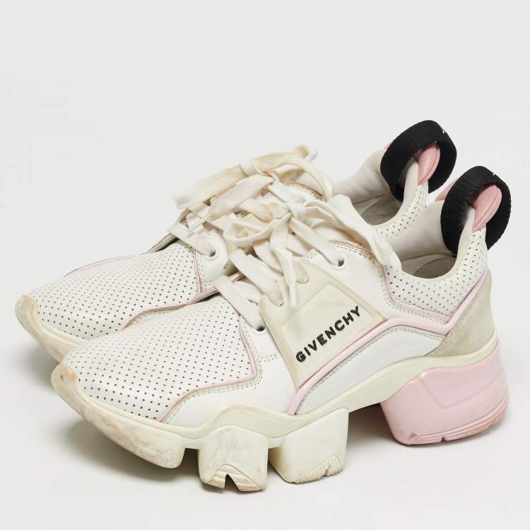 مملوكة مسبقًا Givenchy Jaw Size 38 Tricolor Leather and Suede Low Top Sneakers