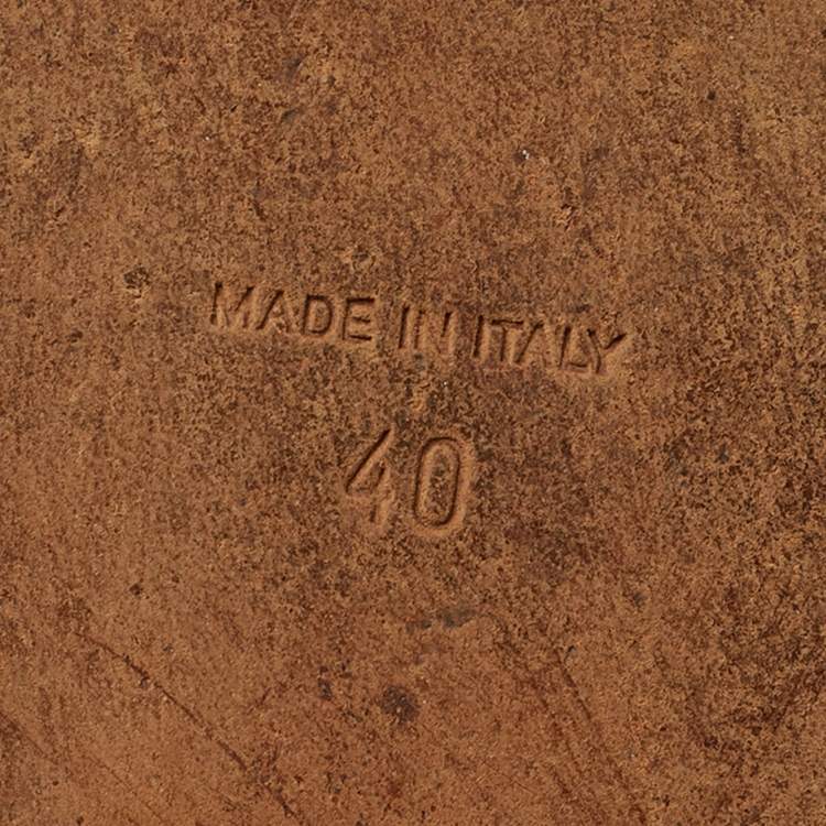 Pre Owned Givenchy Size 40 Black Studded Leather Round Toe Ankle Boots 